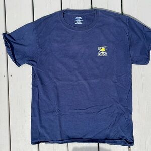 T-shirt 100% cotton small Salty Dog logo on front and large logo onback